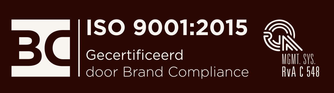 ISO 9001:2015 gecertificeerd